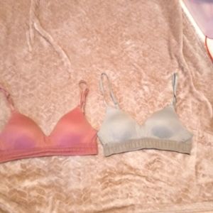Set of 2) Victoria's Secret PINK Wear Everywhere Bra 34A
